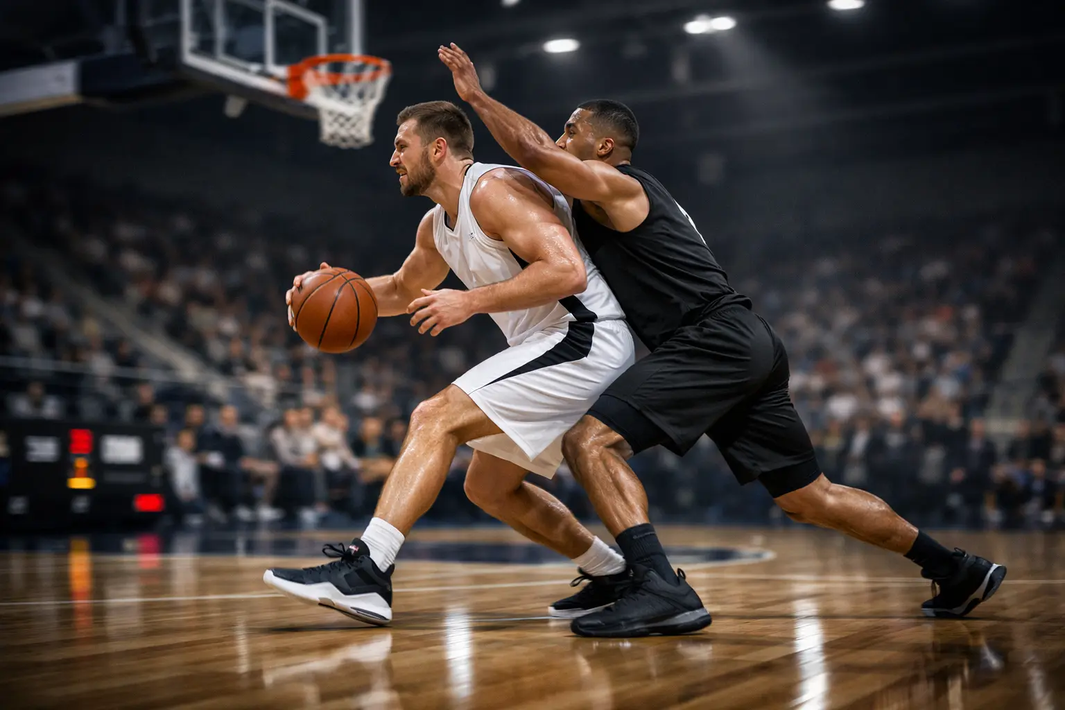 Jugadores de baloncesto en acción durante partido de la ACB